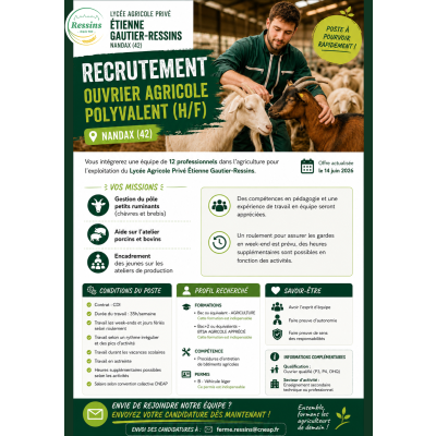 Ressins recrute