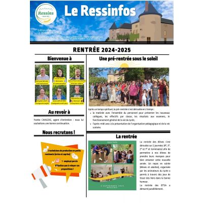 LE RESSINFOS - Edition 20 septembre 2024